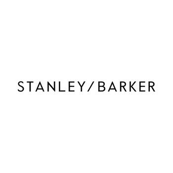 STANLEY/BARKER wordmark in black on a white background