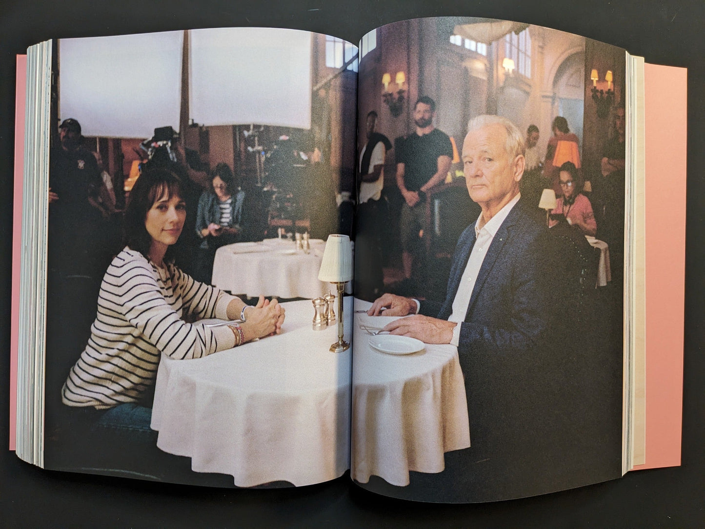 Photograph of Bill Murray and Sofia Coppola on the set of On the Rocks, featured in Archive