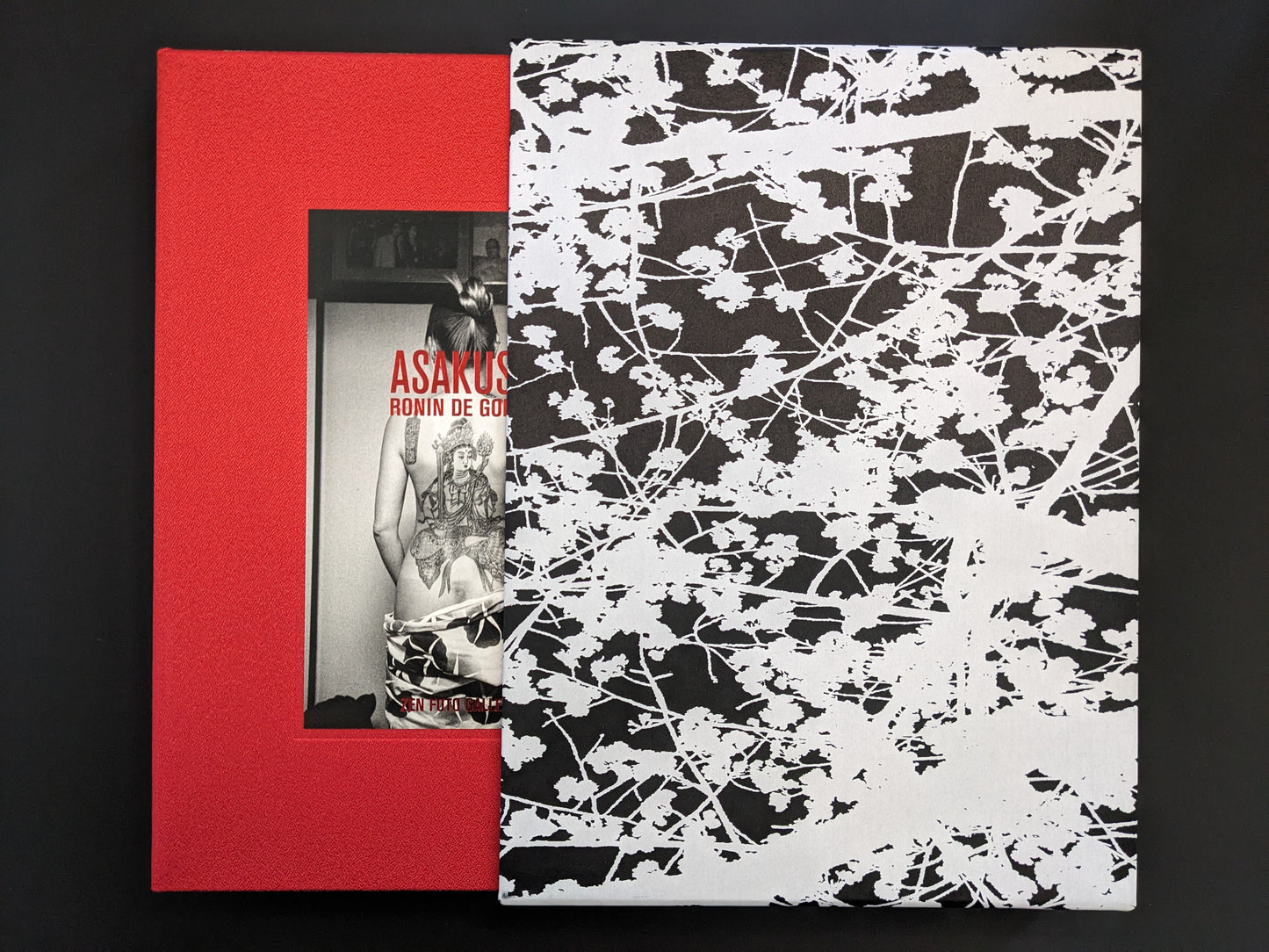 Book Asakusa partially inserted into its slipcase