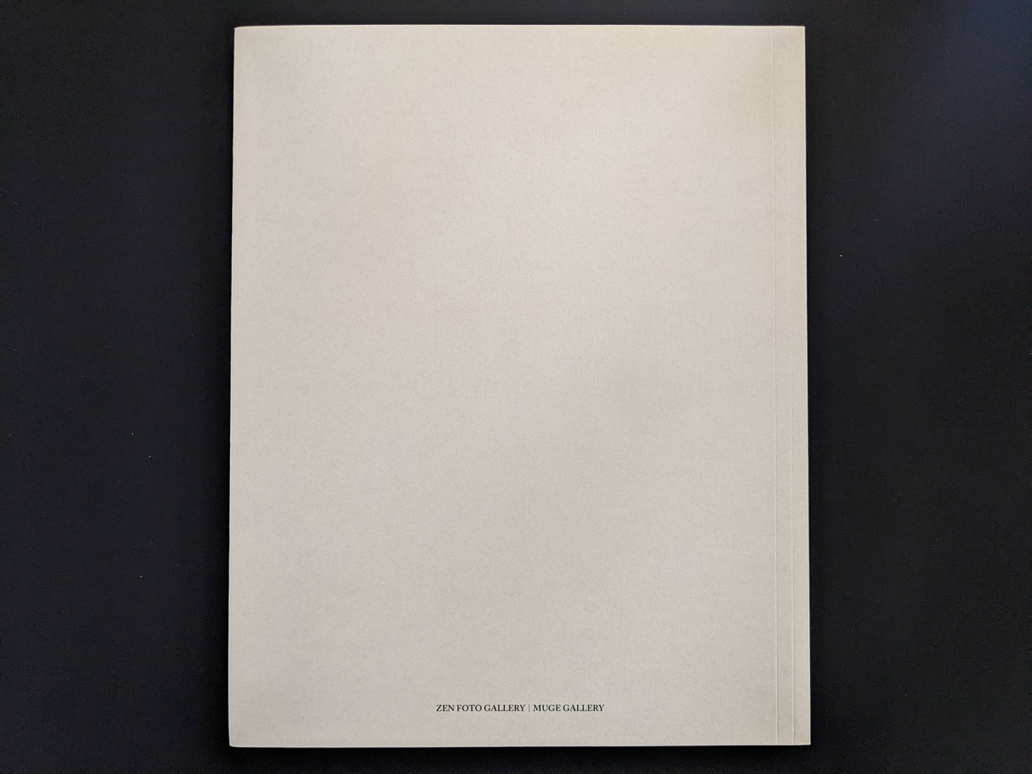 Back cover of ASH (New Edition) by Muge, with a minimal plain design.