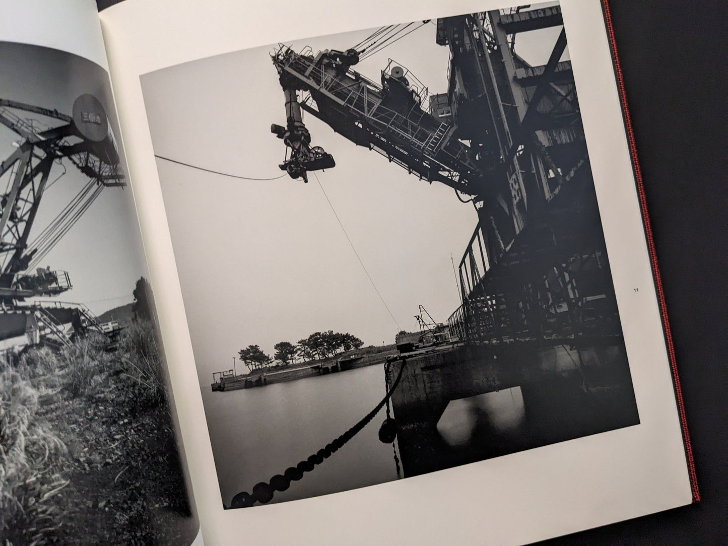 Photograph of coal mining crane and industrial machinery from Berg Werk by Sincei Yamamoto