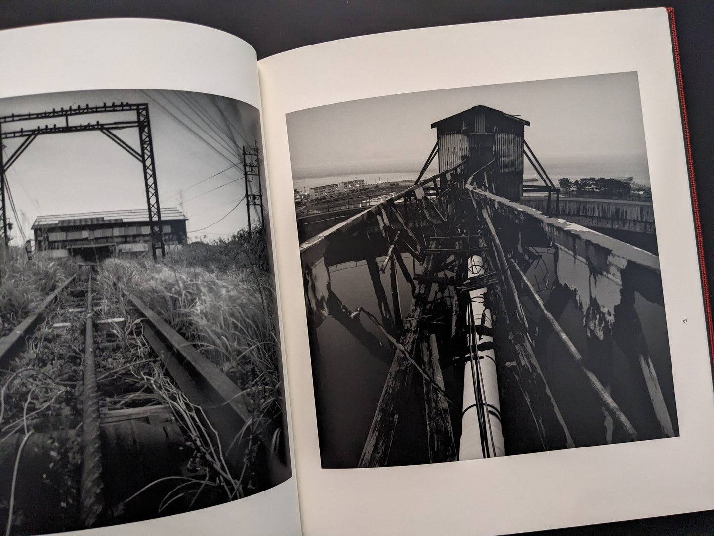 Overgrown industrial railway tracks near coal mine, from Berg Werk by Sincei Yamamoto