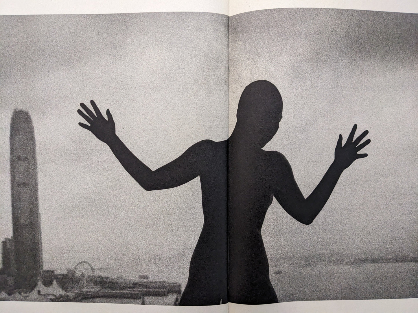 Black silhouette of a woman in Far East Obsession by Mark Pearson.