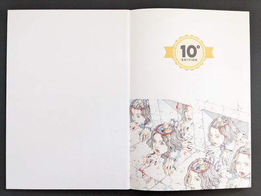 Title page of the 10th edition of Industrial Revolution and World War featuring surreal brain imagery