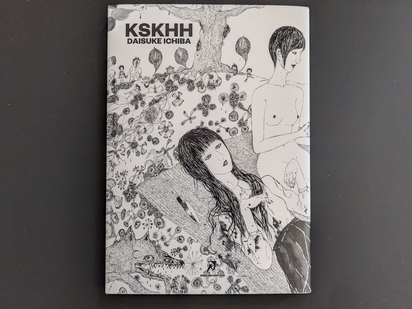 Cover of "KSKHH" (3rd edition) by Daisuke Ichiba, featuring intricate line art of two women