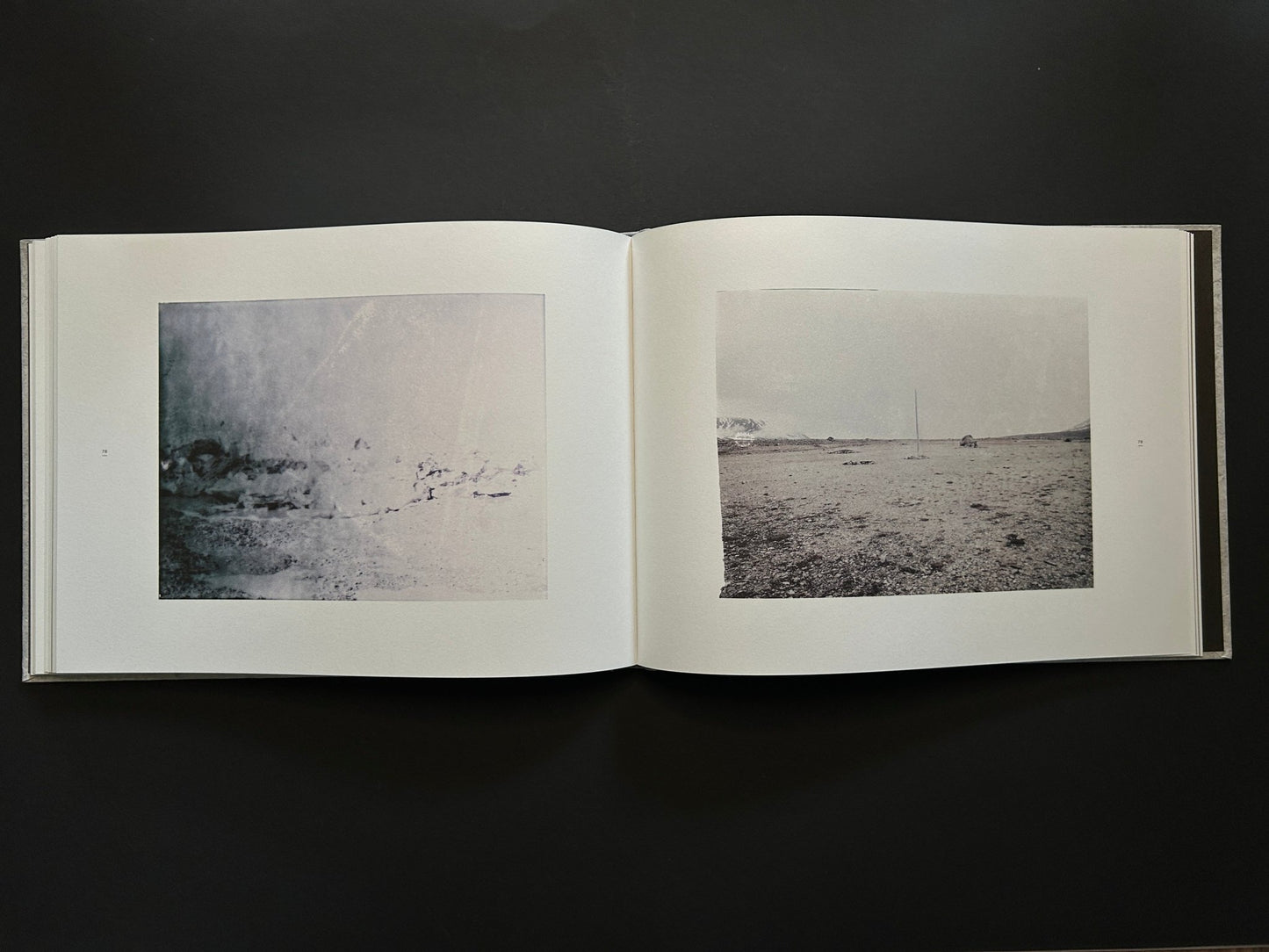 Black-and-white photos of Arctic terrain - Ester Vonplon, Taylor Deupree & Marcus Fischer – Lowlands - IIKKI - Lokator100