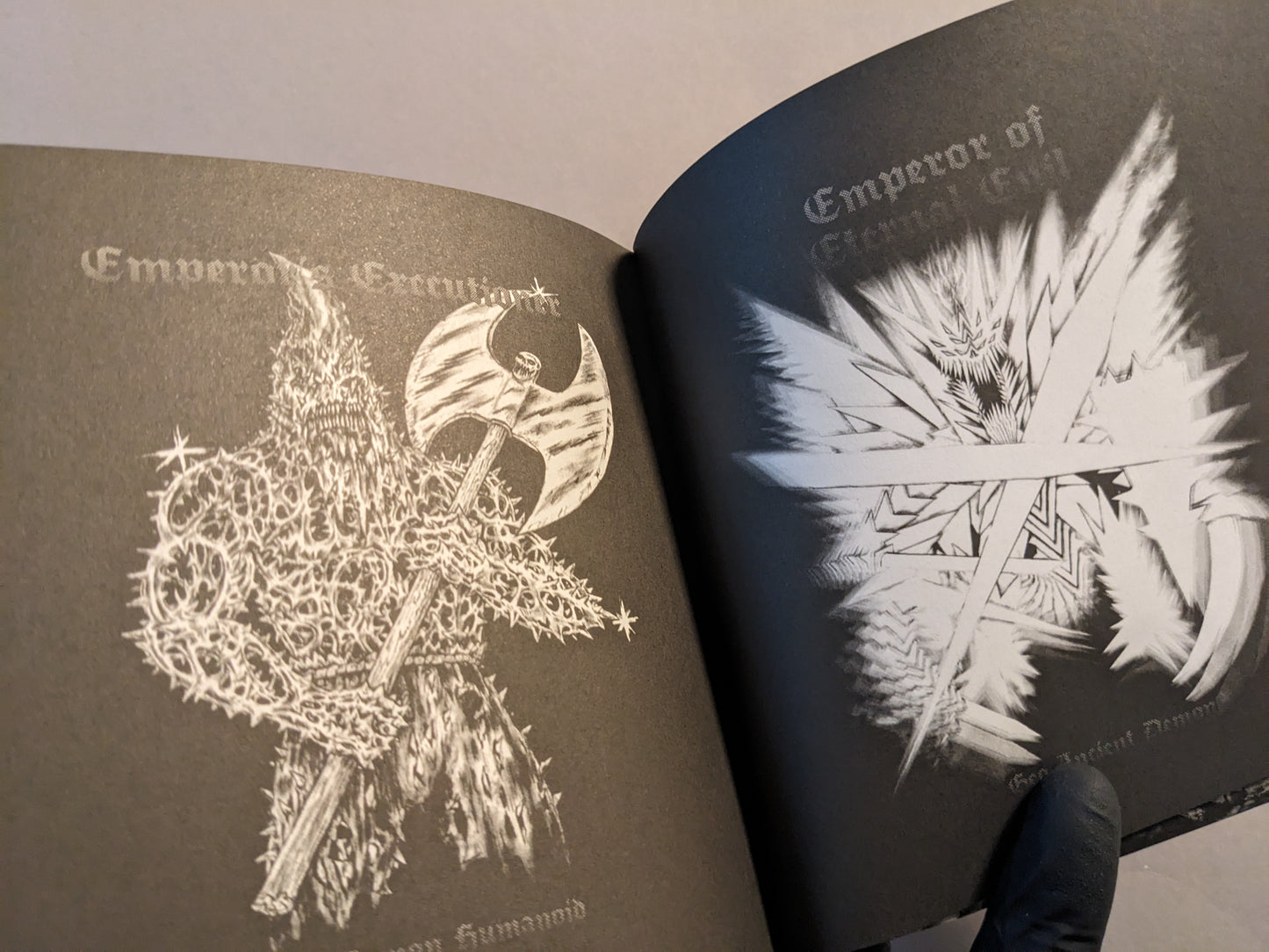 Emperor Executioner and Emperor of Eternal Evil illustrations from Manifester Monsters