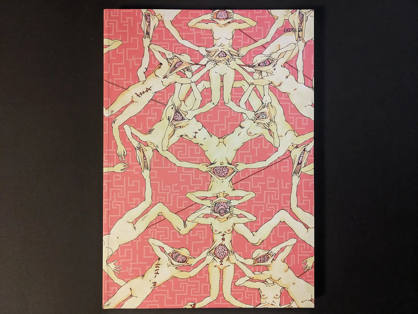 Back cover of Parasitic City #3 English edition, matching the pink patterned design.