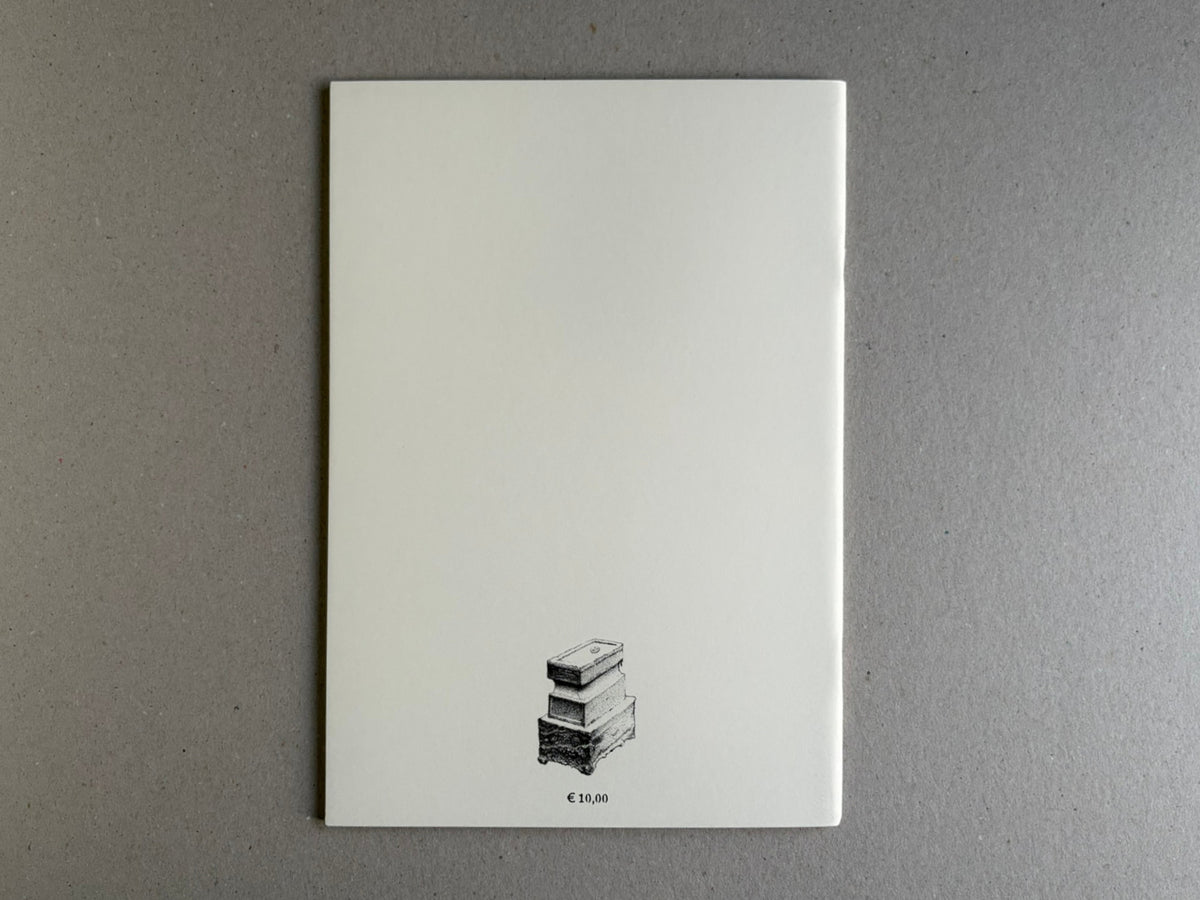 Postapoland back cover with a small stack of books near the bottom and a printed price mark.