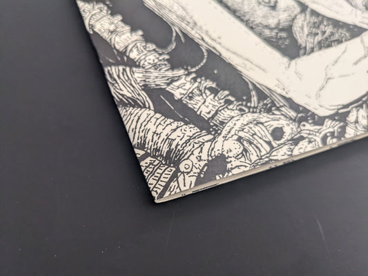 Close-up of a corner of Rattling City #1 comic book