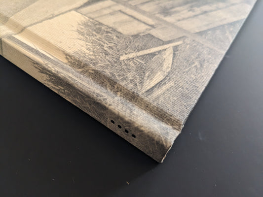 Spine of Huts, Temples, Castles by Ursula Schulz-Dornburg with printed photo texture