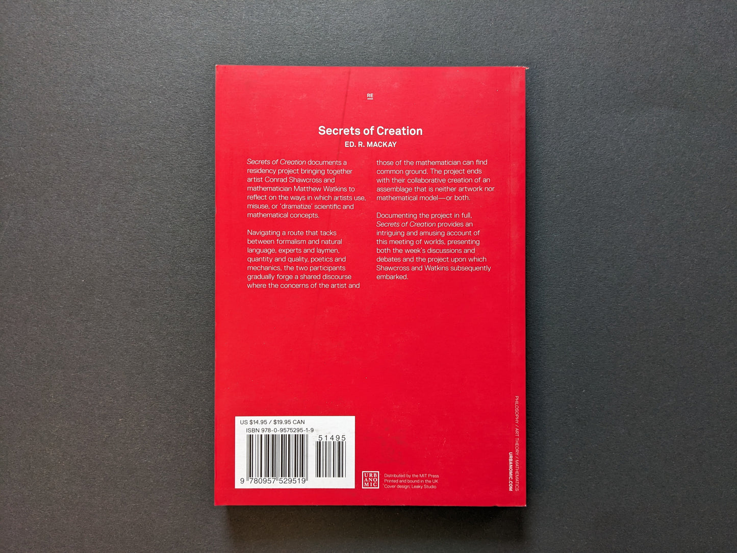 Back cover showing book summary and ISBN.