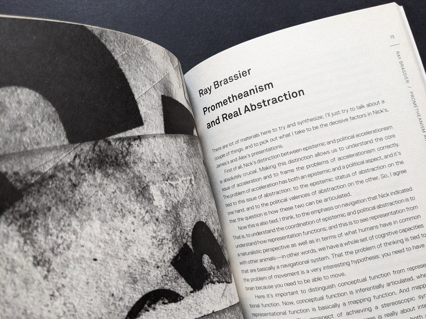 Essay by Ray Brassier titled "Prometheanism and Real Abstraction."