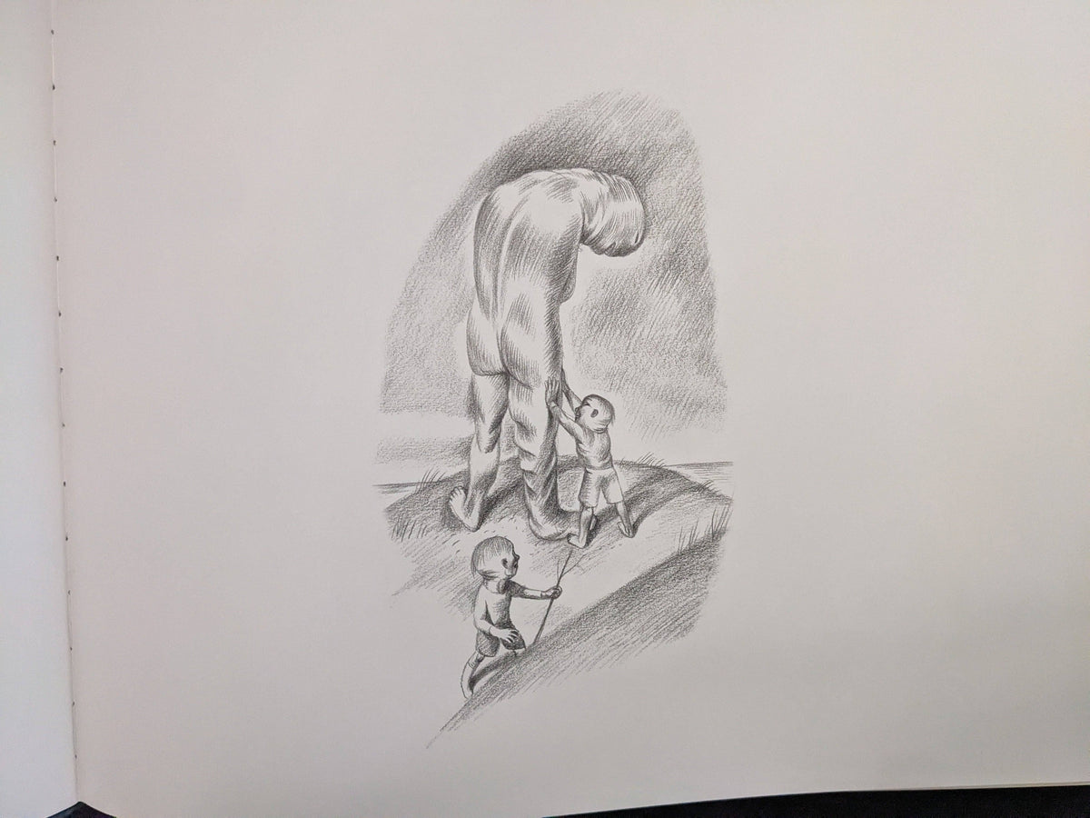 Abstract surreal drawing by Ludovic Debeurme from Terra Maxima