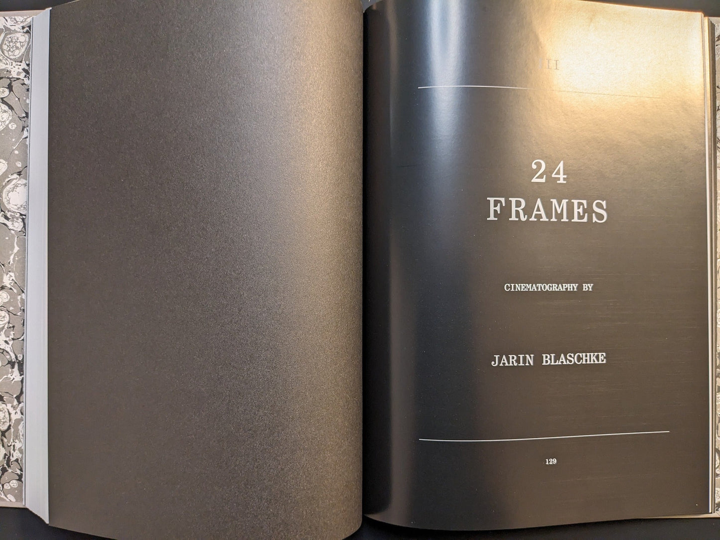 Section title “24 Frames” from The Lighthouse Screenplay Book, cinematography by Jarin Blaschke.
