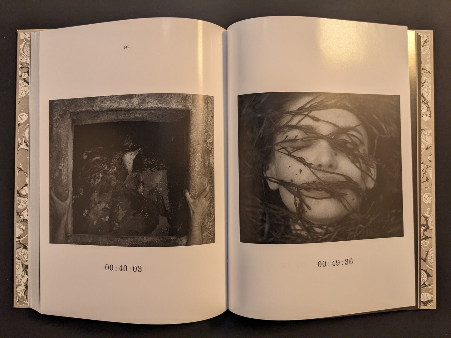 Black and white film stills from The Lighthouse, published in The Lighthouse Screenplay Book.