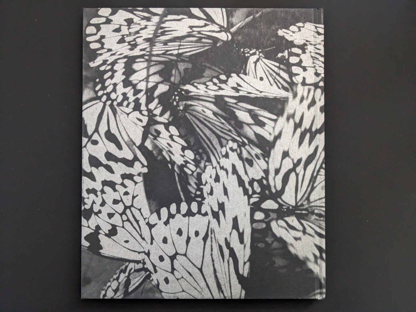 Back cover of Wandering Dog with butterfly motif