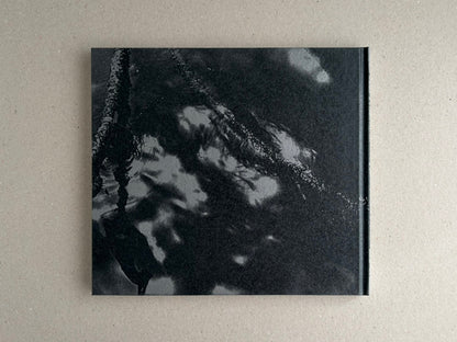 Front cover of 1980s Remnants by Daido Moriyama, showing a black-and-white abstract photograph on a hardcover book.