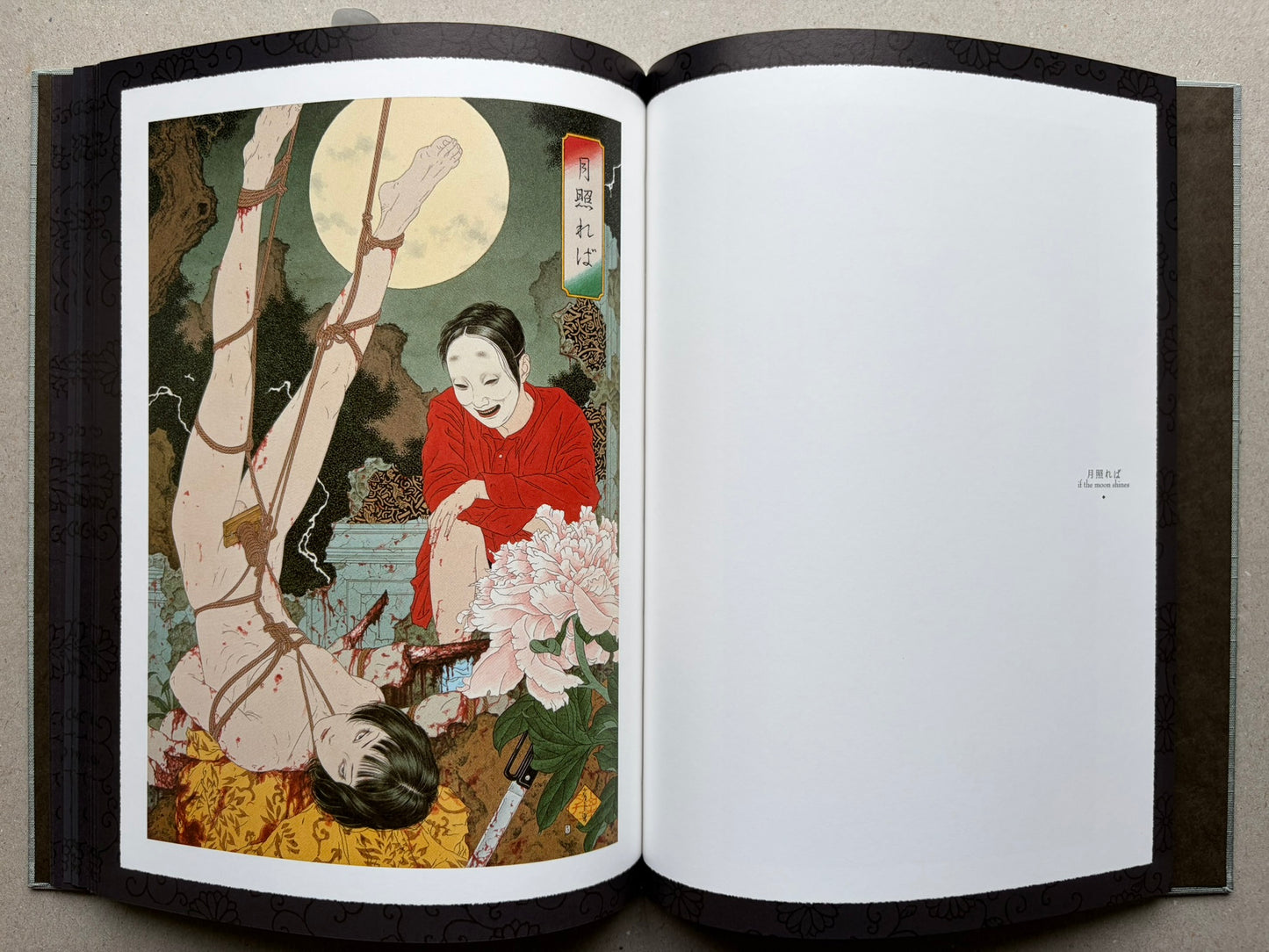 Altar of Narcissus by Takato Yamamoto, New Black Edition, illustrated interior spread with two full-page images