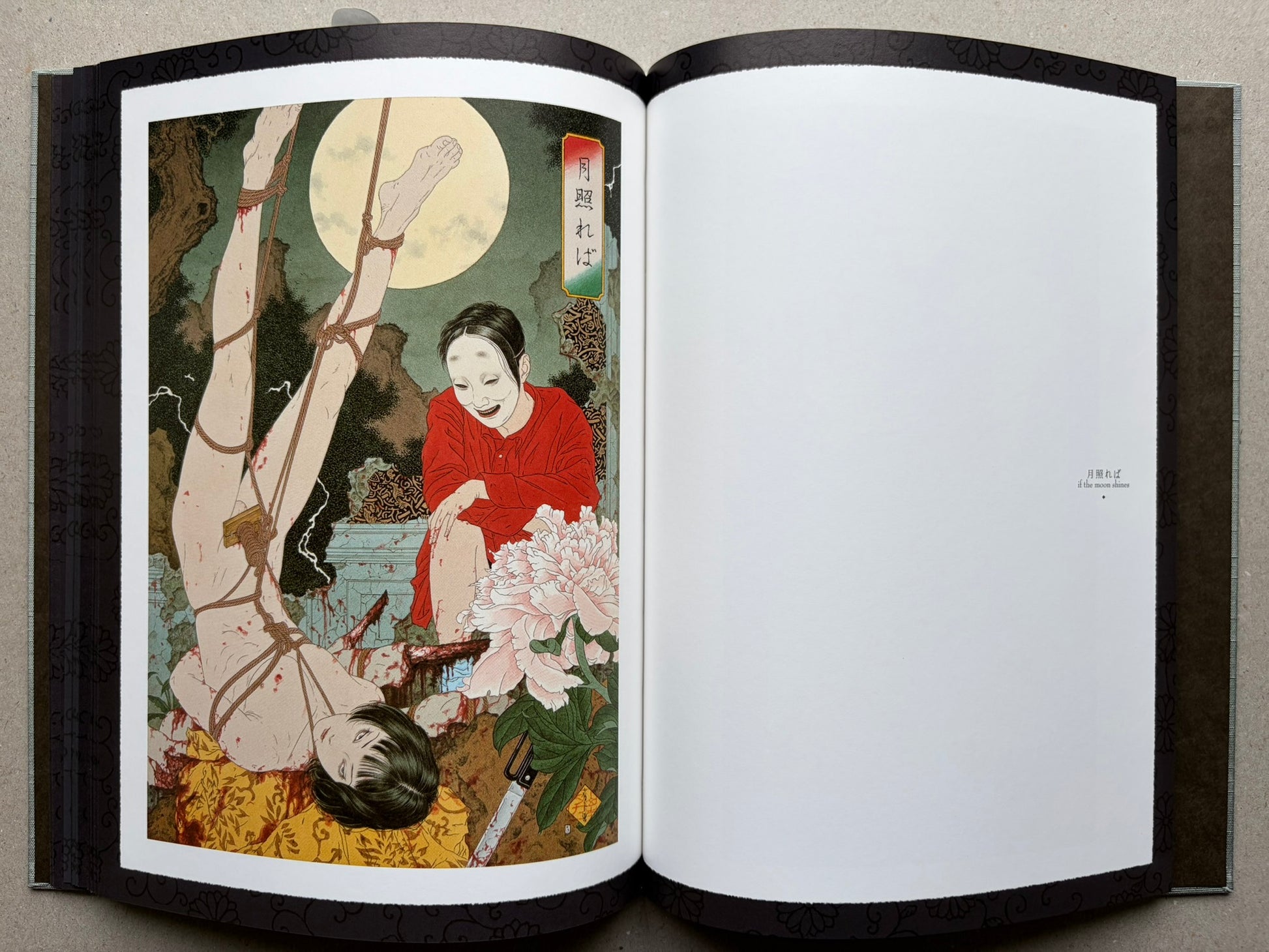 Altar of Narcissus by Takato Yamamoto, New Black Edition, illustrated interior spread with two full-page images