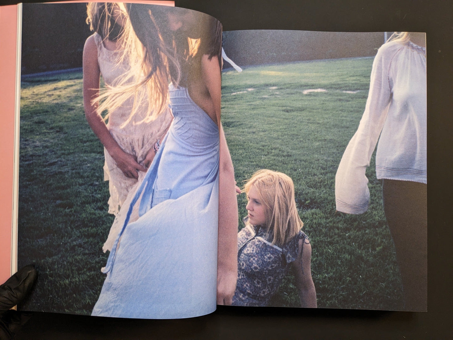 Photograph of young actresses in a sunlit outdoor scene from The Virgin Suicides, featured in Archive