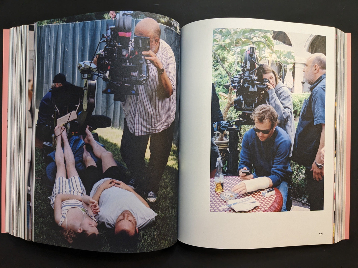 Sofia Coppola and film crew shooting an outdoor scene for Somewhere, shown in Archive by Sofia Coppola