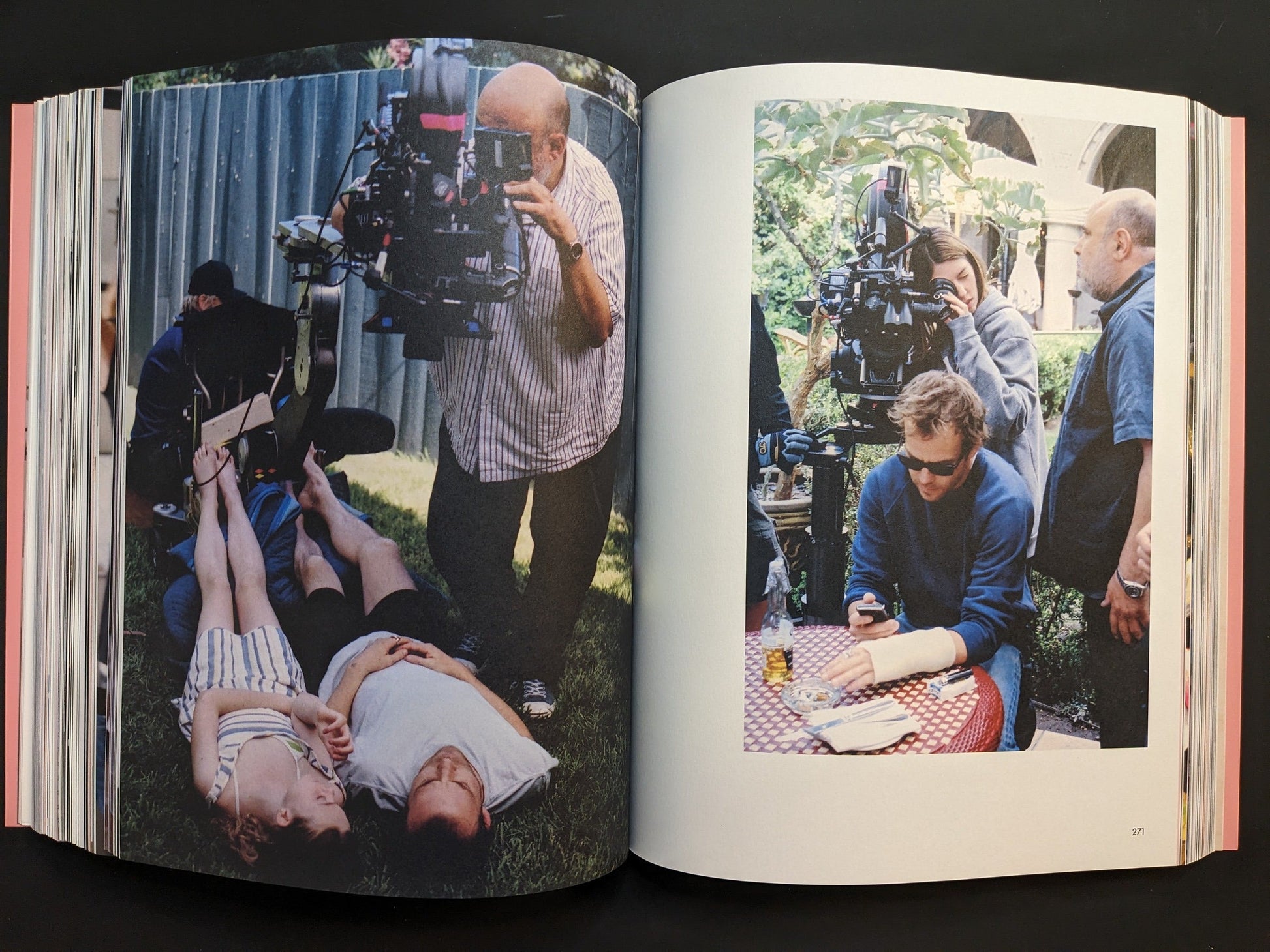 Sofia Coppola and film crew shooting an outdoor scene for Somewhere, shown in Archive by Sofia Coppola