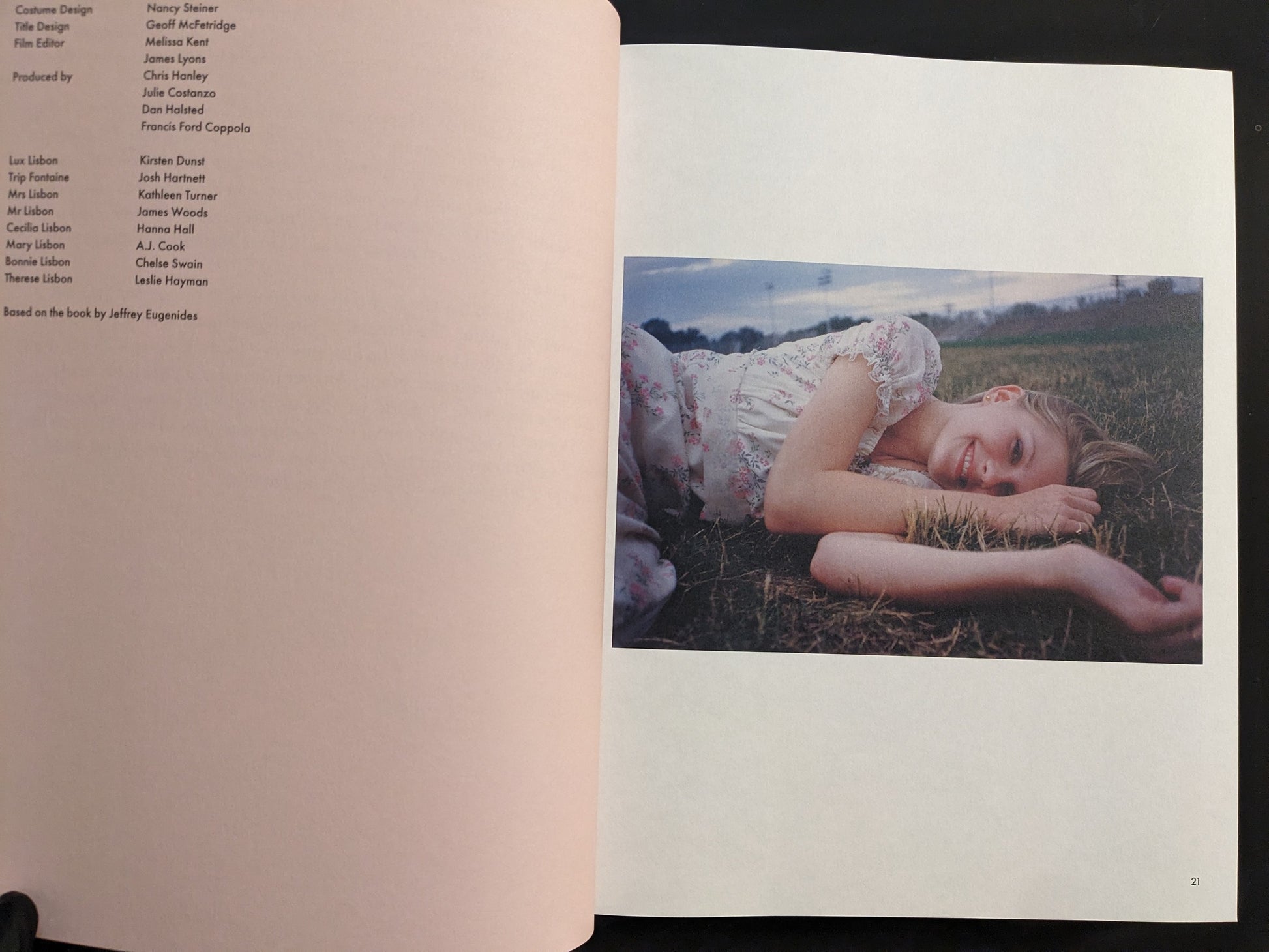 Still photograph of Kirsten Dunst from The Virgin Suicides featured in Sofia Coppola’s Archive