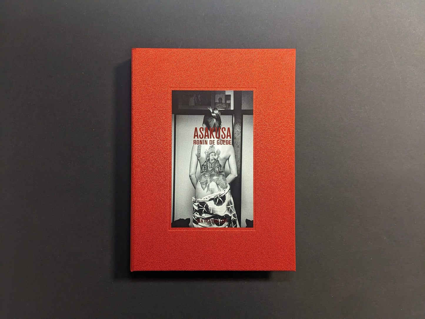 Front cover of Asakusa, a black-and-white photobook by Ronin de Goede