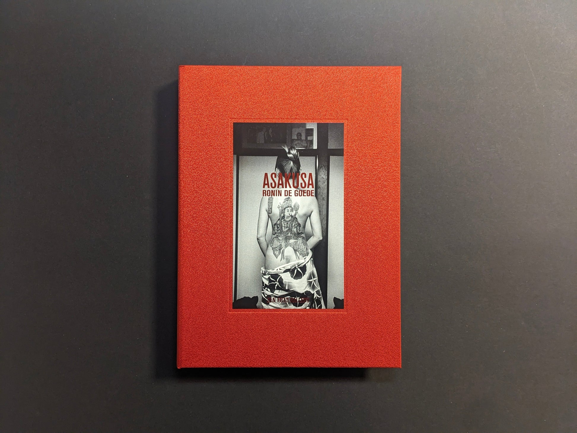 Front cover of Asakusa, a black-and-white photobook by Ronin de Goede