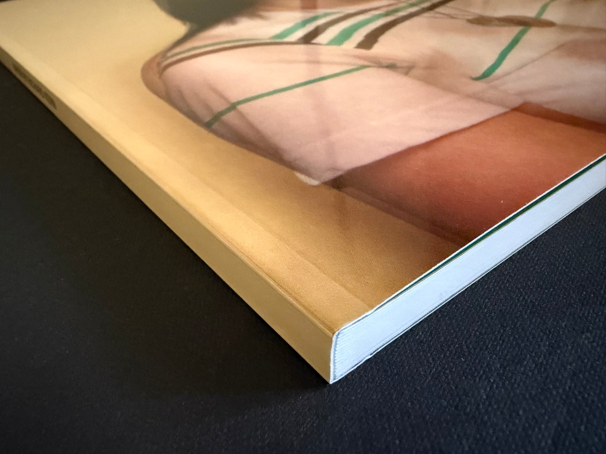 Close-up of the lower front cover and spine of Baron Issue 7 by Richard Kern