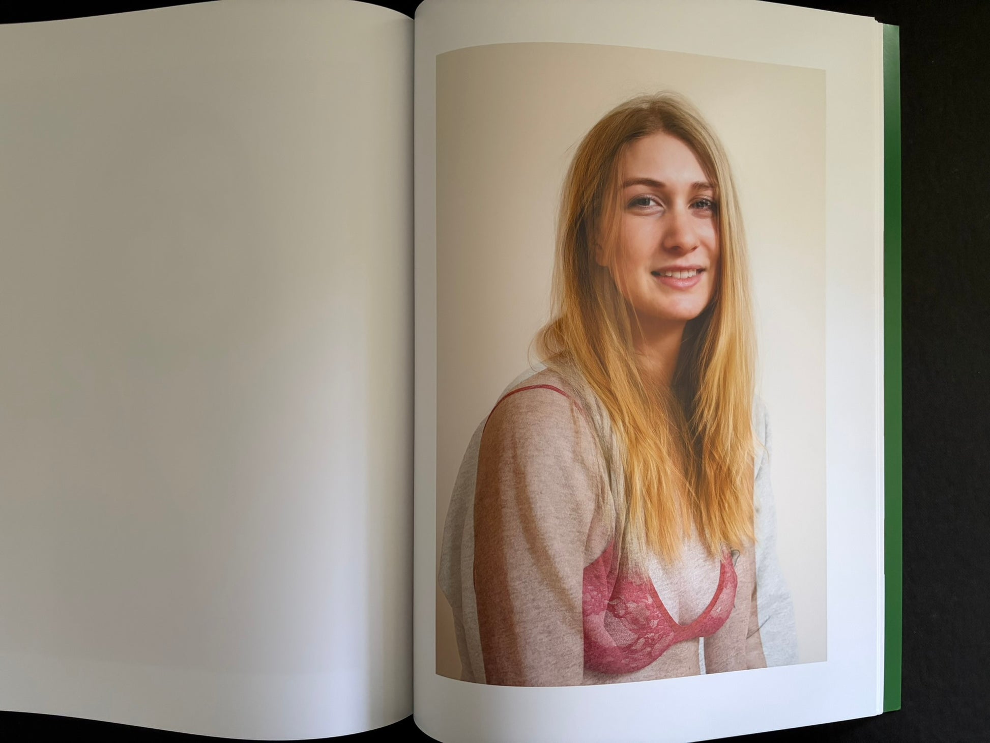 Open Baron Issue 7 by Richard Kern with a portrait in glasses on the right-hand page
