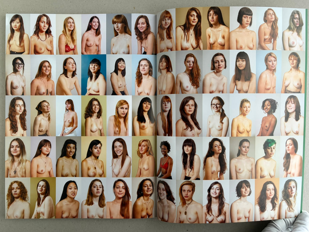 Baron Issue 7 by Richard Kern, open spread showing a grid of portrait photographs across both pages.