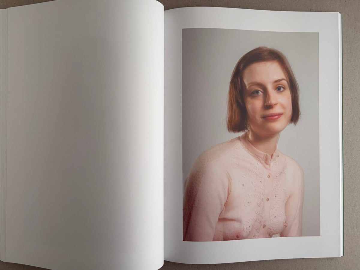 Baron Issue 7 by Richard Kern, open spread with a portrait on the right page and a blank left page.