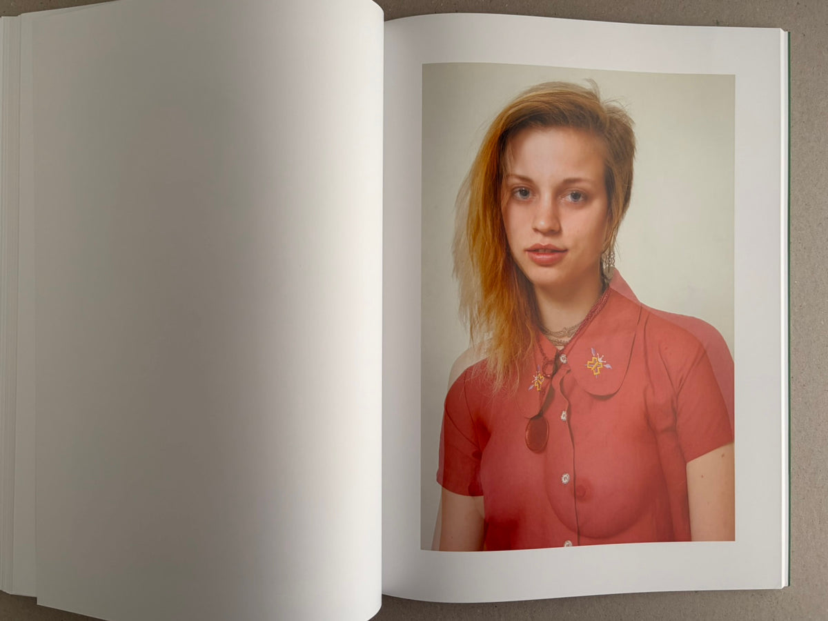 Baron Issue 7 by Richard Kern, open spread with a portrait on the right page and a blank left page.
