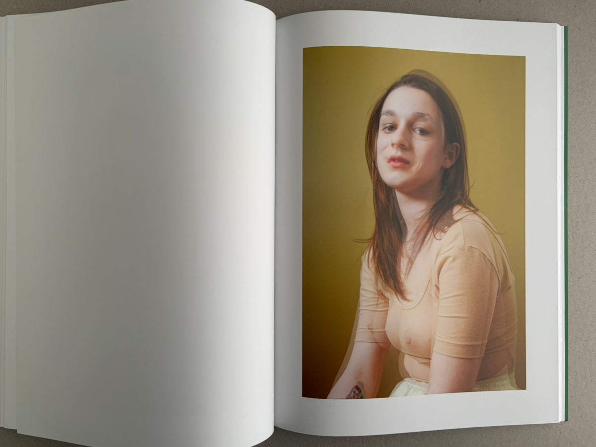 Baron Issue 7 by Richard Kern, open spread with a portrait on the right page and a blank left page.