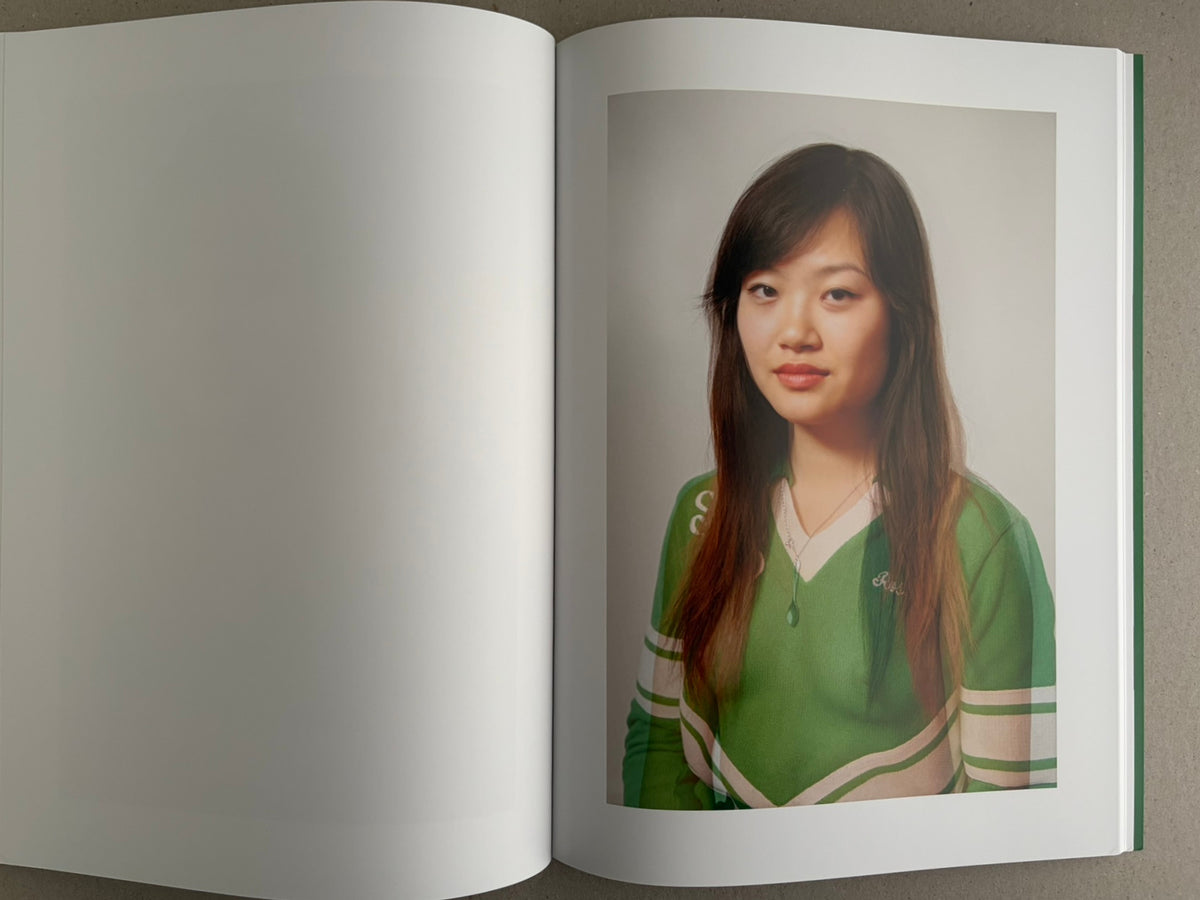Baron Issue 7 by Richard Kern, open spread with a portrait on the right page and a blank left page.