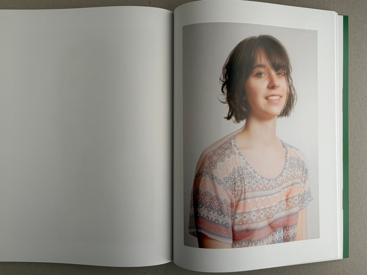 Baron Issue 7 by Richard Kern, open spread with a portrait on the right page and a blank left page.