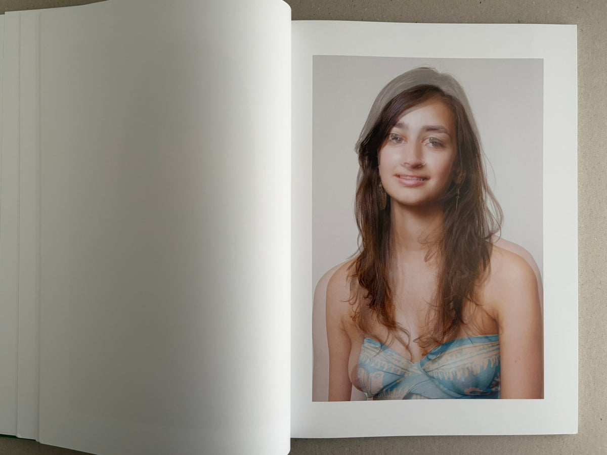 Baron Issue 7 by Richard Kern, open spread with a portrait on the right page and a blank left page.