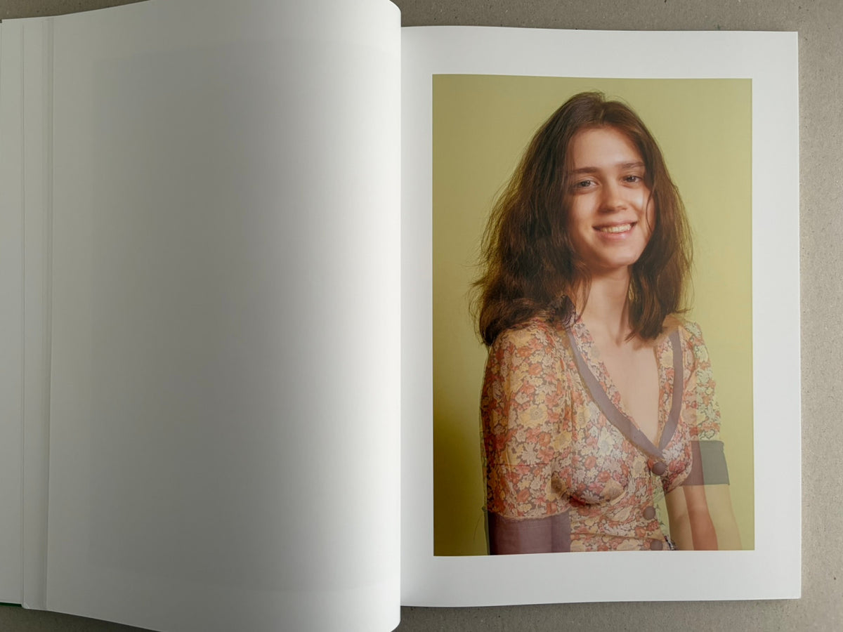 Baron Issue 7 by Richard Kern, open spread with a portrait on the right page and a blank left page.