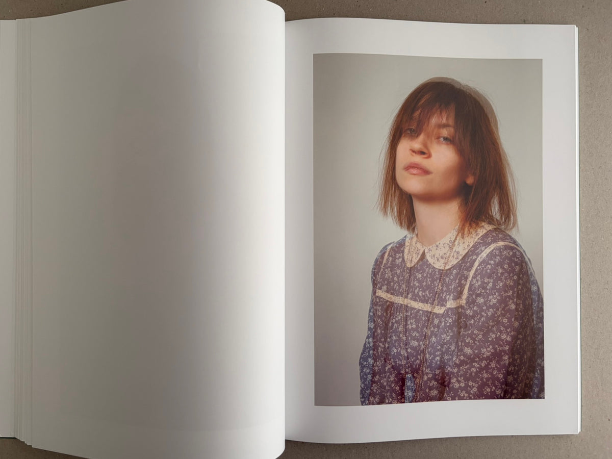 Baron Issue 7 by Richard Kern, open spread with a portrait on the right page and a blank left page.