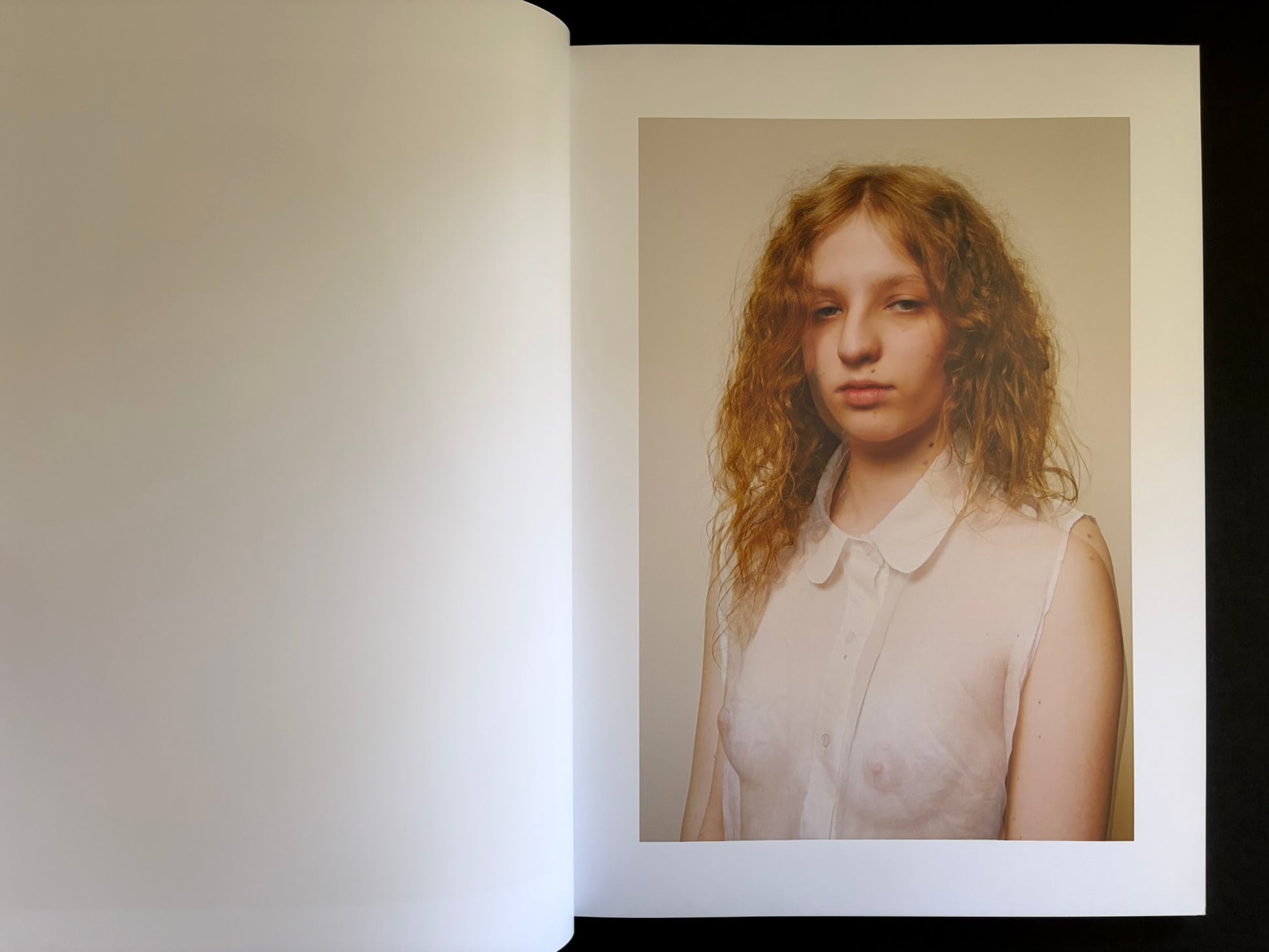 Open Baron Issue 7 by Richard Kern with a studio portrait on the right-hand page