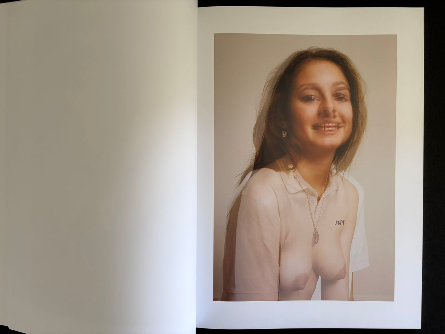 Open Baron Issue 7 by Richard Kern with a portrait in a white shirt on the right-hand page