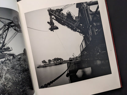 Photograph of coal mining crane and industrial machinery from Berg Werk by Sincei Yamamoto
