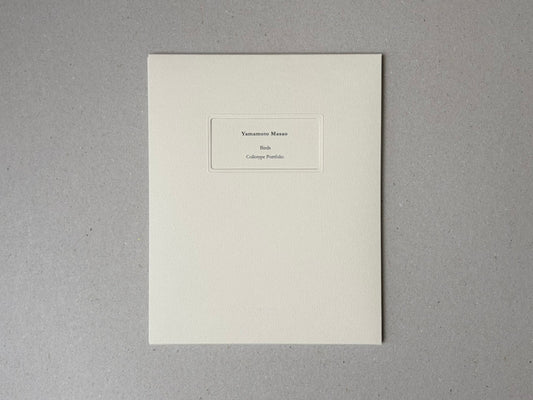 Front cover of Birds by Masao Yamamoto, a collotype portfolio in a plain cream wrapper.