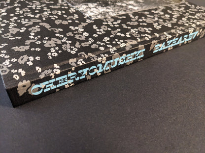 Cheryomushki by Nikolay Bakharev spine, title lettering on floral cloth cover (Stanley/Barker).