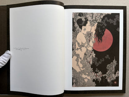 Divertimento for a Martyr – Takato Yamamoto New Black Edition, open spread with illustrated plate and title page