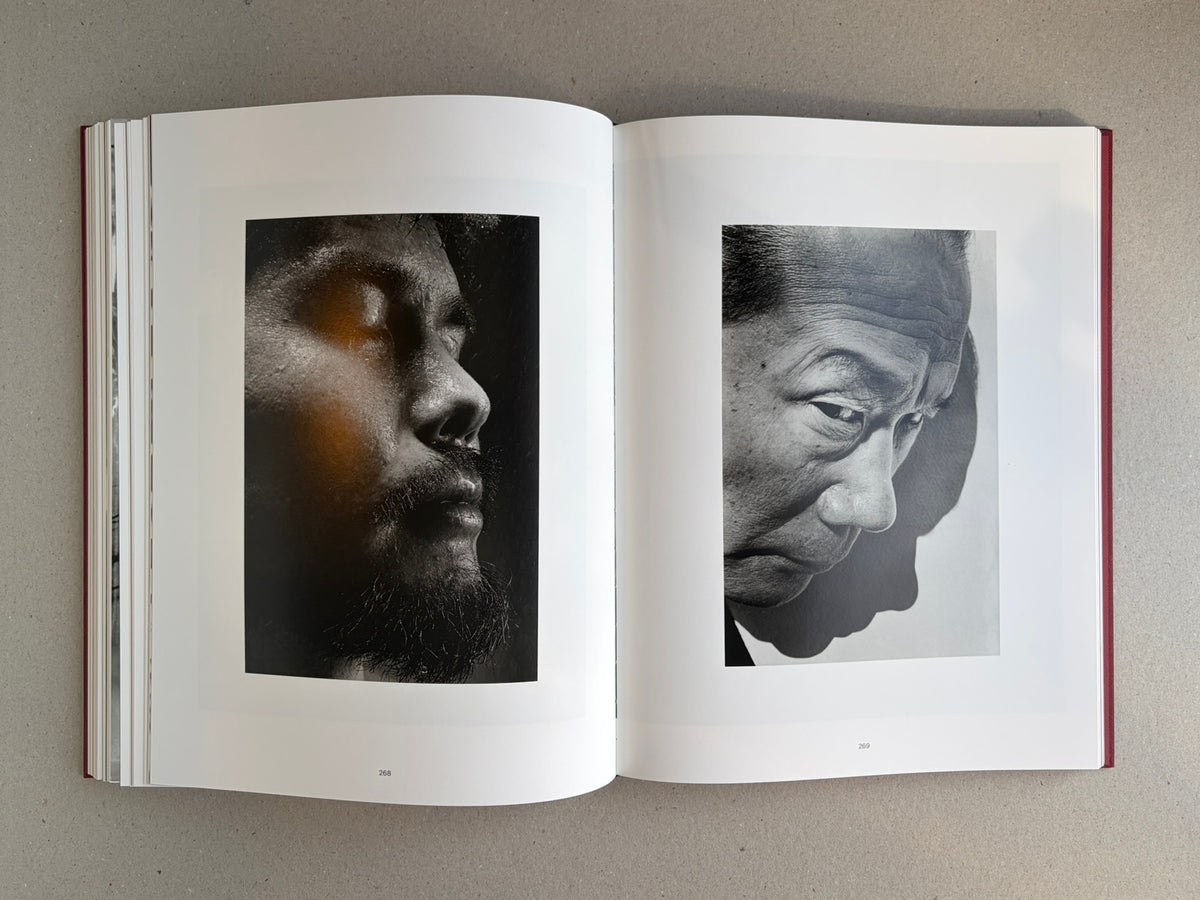 Open spread from Eikoh Hosoe, showing two portrait photographs on pages 268 and 269.