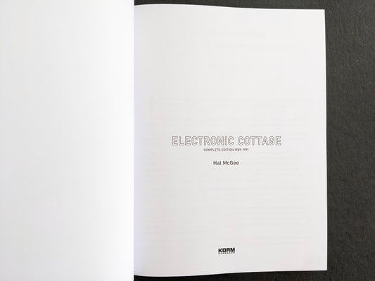 Title page of Electronic Cottage: Complete Edition 1989–1991 by Hal McGee, with publisher mark at the bottom.