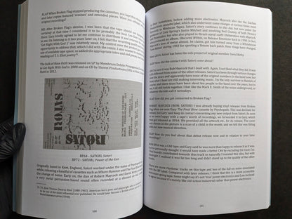 Interior spread with Satori release notes and interview text.